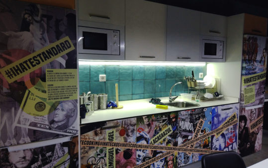cocina hostel malasaña
