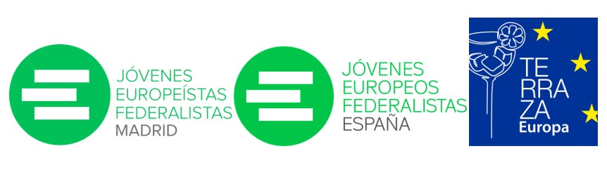 Logo Jóvenes Europeístas Federalistas España Bastardo Hostel Madrid